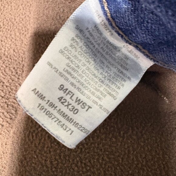 Wrangler Fleece Lined Carpenter Jeans Mens Size 42X30 - Picture 8 of 8